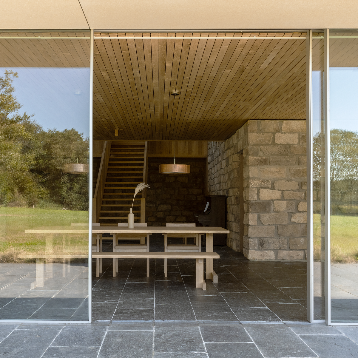Base Rechthoekig Eiken hardwax olie natural eettafel
