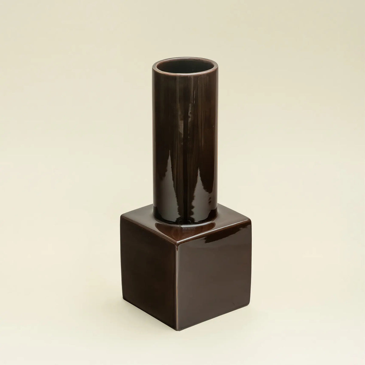 Display vaas Chocoladebruin