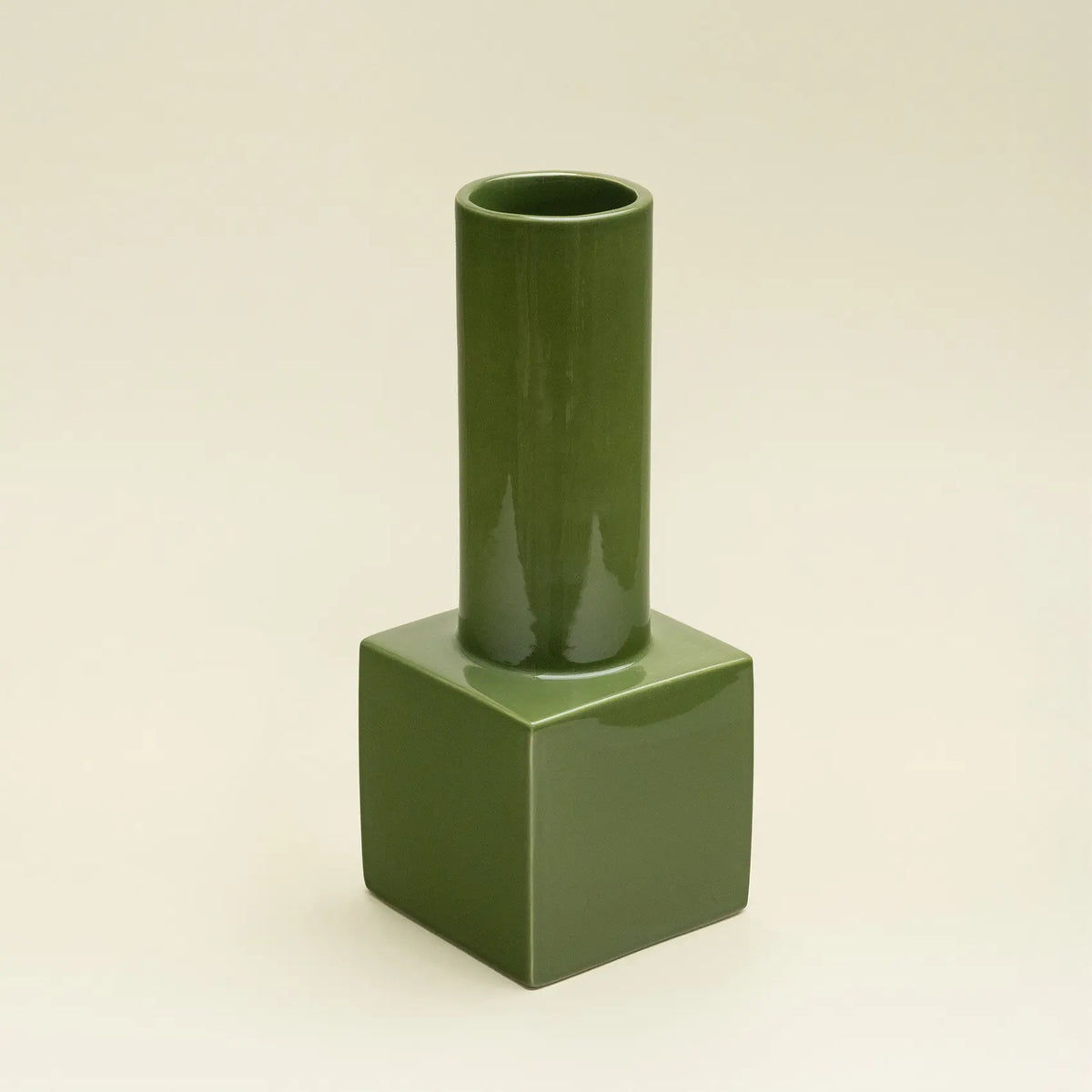 Display vaas Olijfgroen