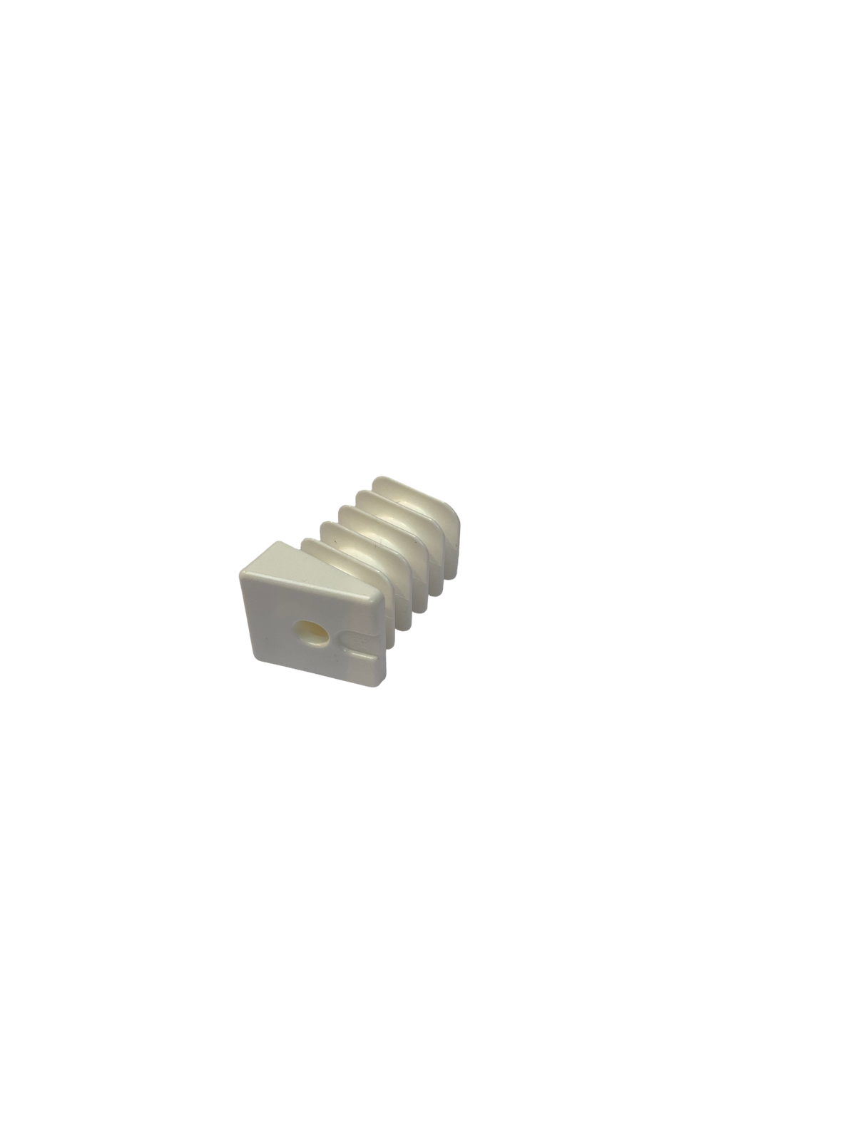 Square felt cap replaceable felt 18º oblique cap white