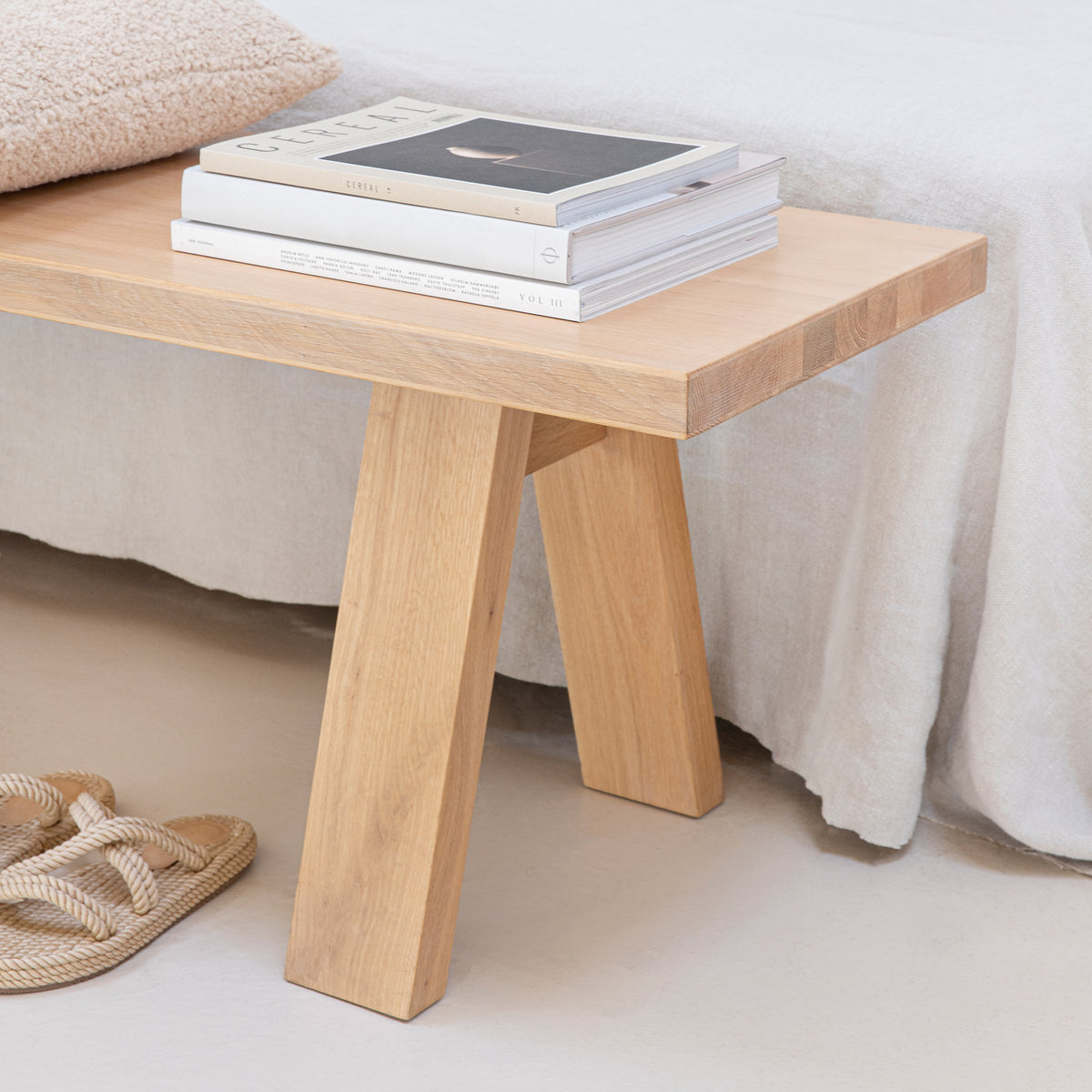 Legno eetkamerbank Eiken hardwax olie natural 200cm