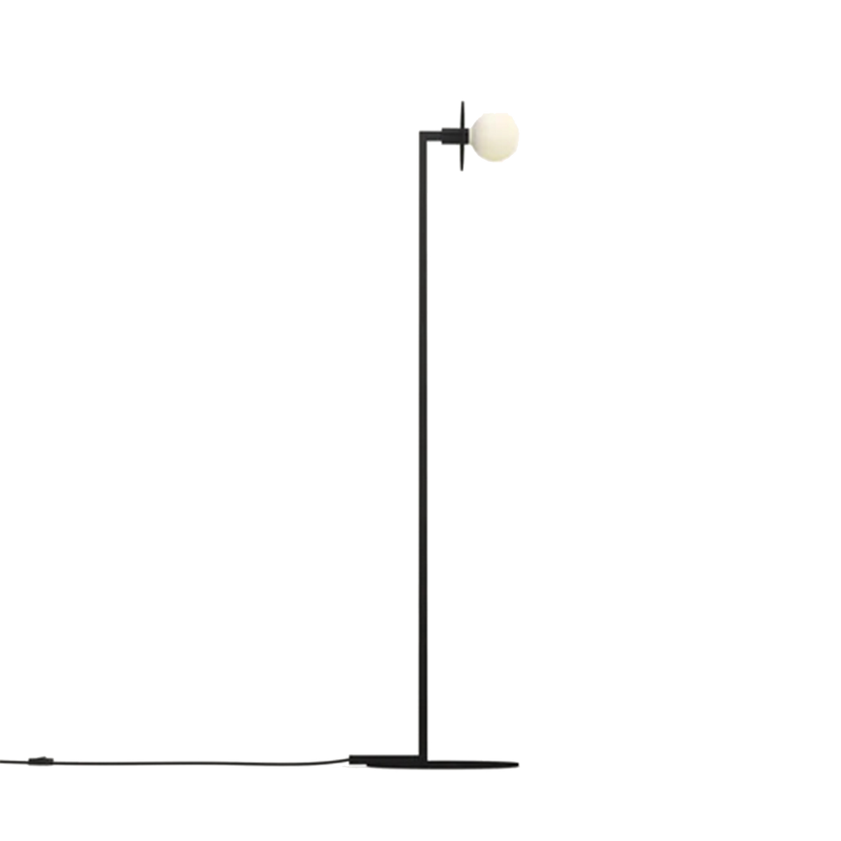 Nod vloerlamp L zwart