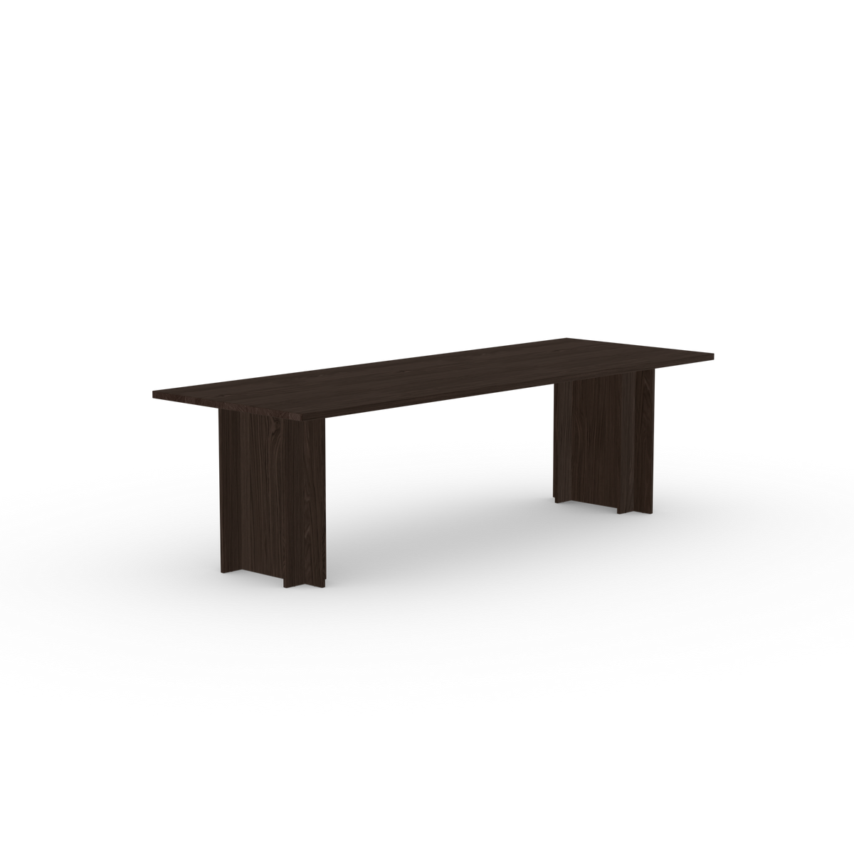 Column Rechthoekig Eiken gerookte beits eettafel
