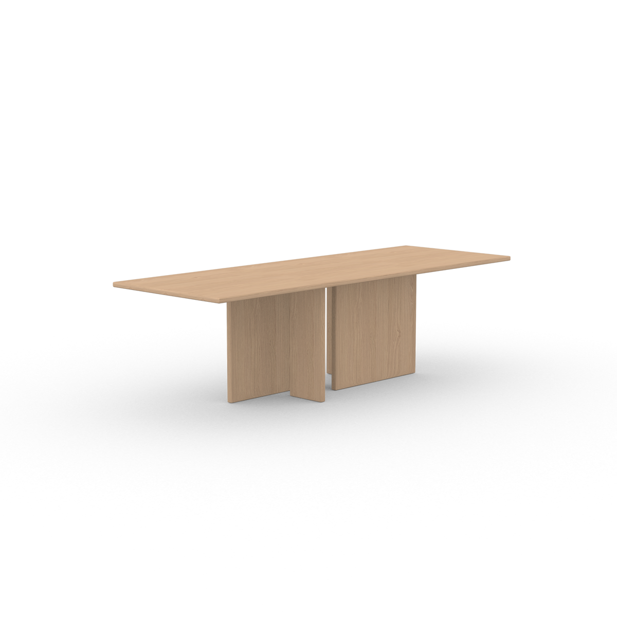 Federico Rechthoekig Eiken hardwax olie natural light eettafel