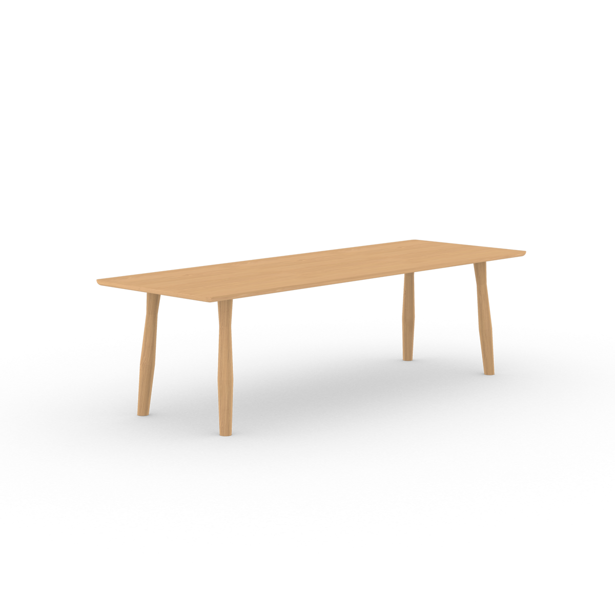 Danish Rectangular Oak Hardwax Oil Natural Dining Table