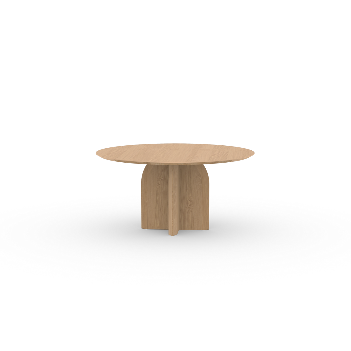 Slot Quadpod Rond Eiken hardwax olie natural light eettafel